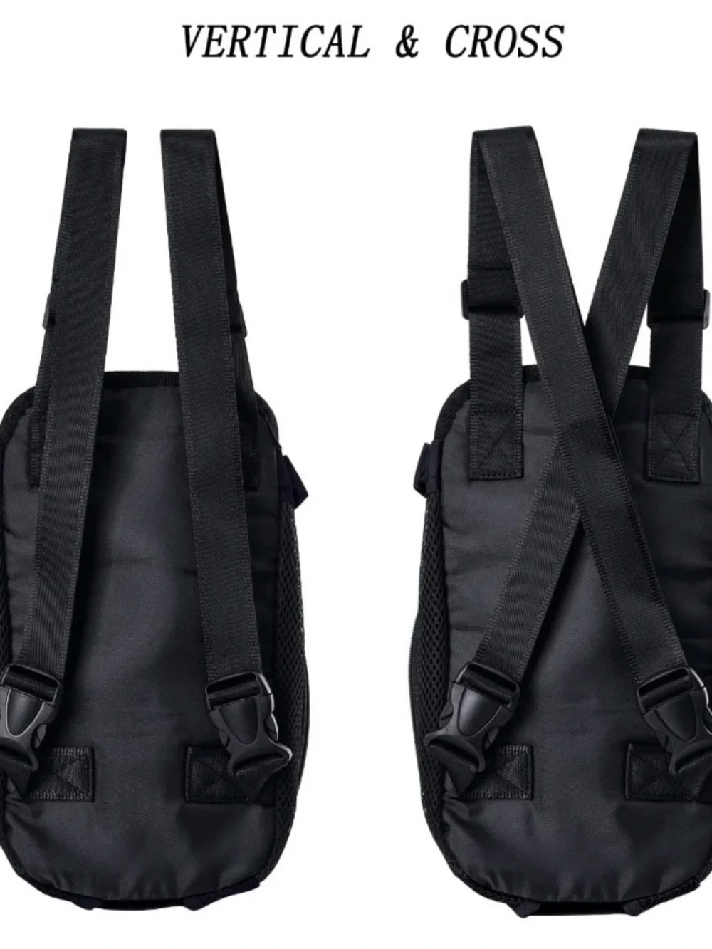 Pet Front Carrier Backpack for Small Dogs and Cats - Black